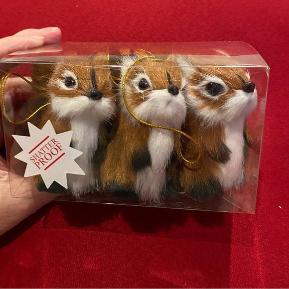Hobby Lobby Holiday Nwt Set Of Three Hobby Lobby 222 Furry Chipmunk